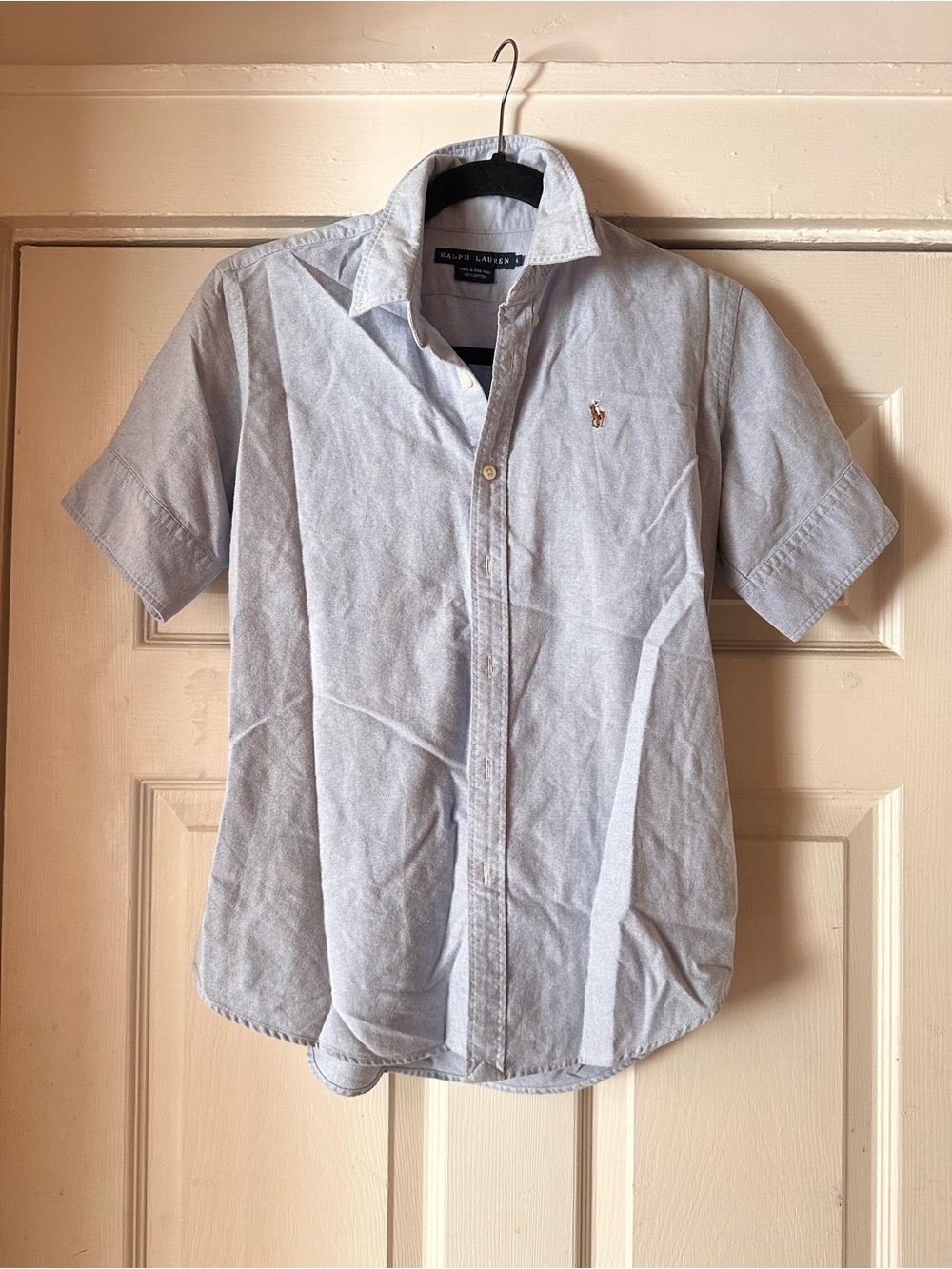 Ralph Lauren Light Blue Short Sleeve Oxford Shirt